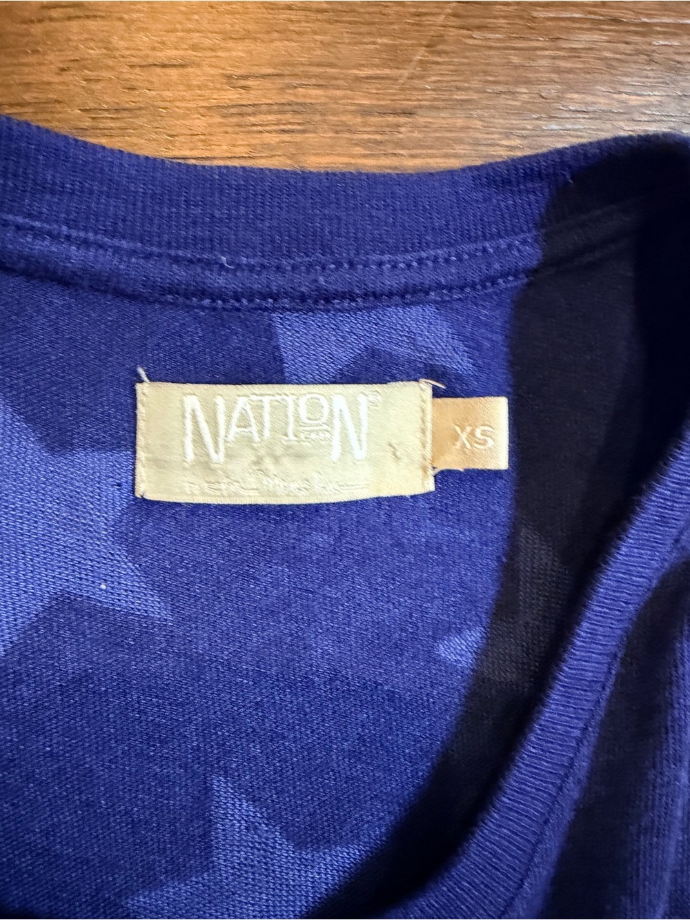 Nation Ltd Sleeveless Star Print Tank Top - Blue - Picture 2 of 3